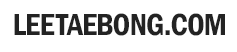 leetaebong.com logo